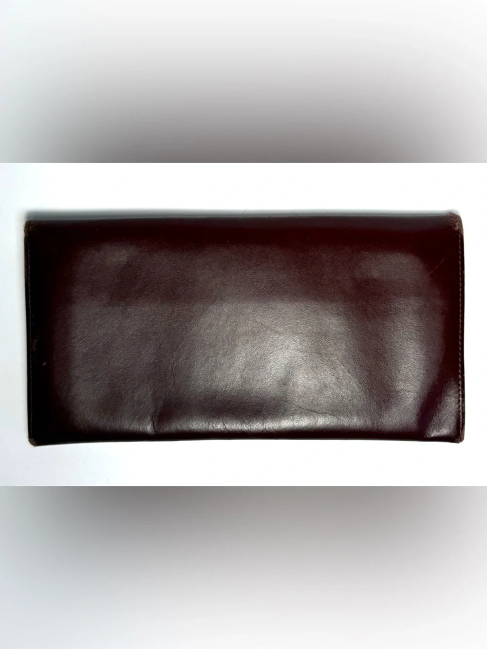 Cartier Must de Cartier Burgundy Leather Long Wallet Vintage Gold Corners